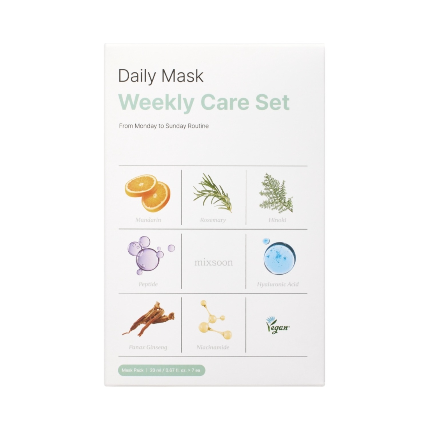 Daily Mask Weekly Care Set
